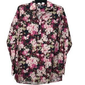 The North Face Cabot Cotton Thermal  Mock Neck Top L Outdoor Active Mauve Pink